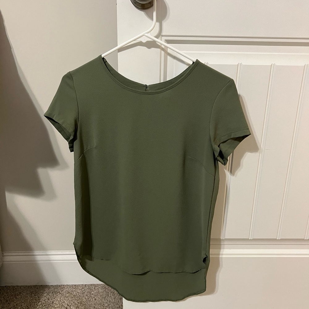 Olive green top